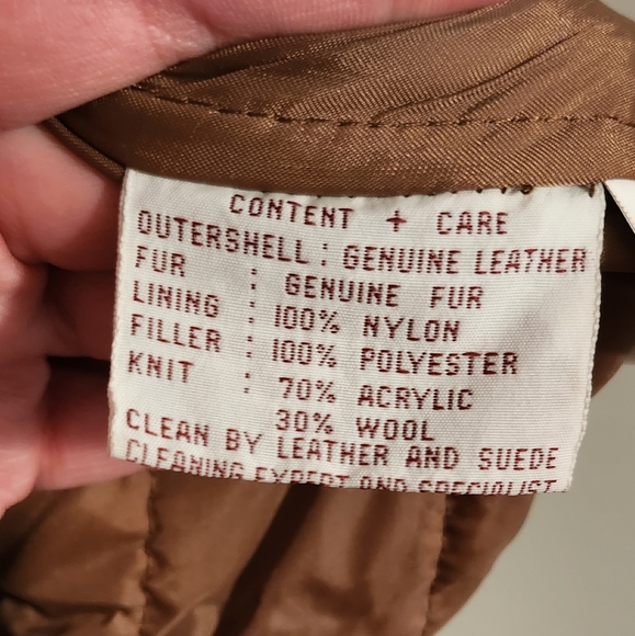 VINTAGE Austin by M. Julian Men's Leather Bomber Style Jacket Size 42 - Picture 6 of 10